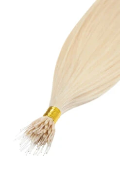 Lightest Blonde (#60) Remy Royale Nano Bond Hair Extensions