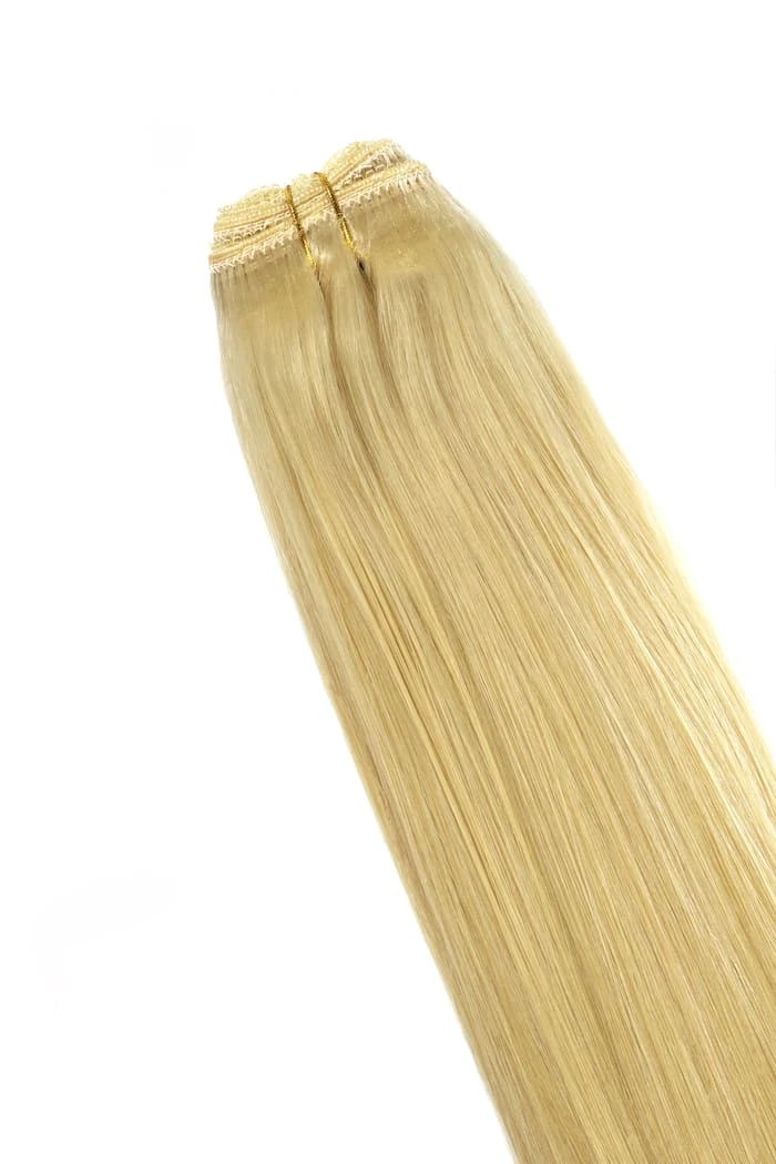 Bleach Blonde (#613) Remy Royale Double Drawn Weave Extensions - Image 3