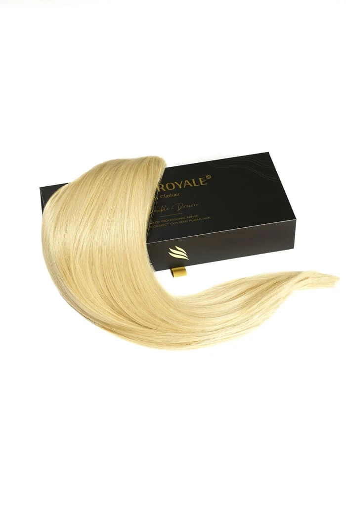 Bleach Blonde (#613) Remy Royale Double Drawn Weave Extensions - Image 2