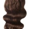 Mousey Brown (#6B) Double Wefted Full Head Clip In Hair Extensions