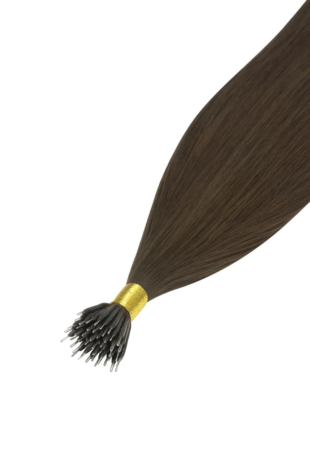 Mousey Brown (#6B) Nano Ring Hair Extensions - Image 2