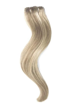 Oak Brondie Quad Weft Clip In One Piece Hair Extensions