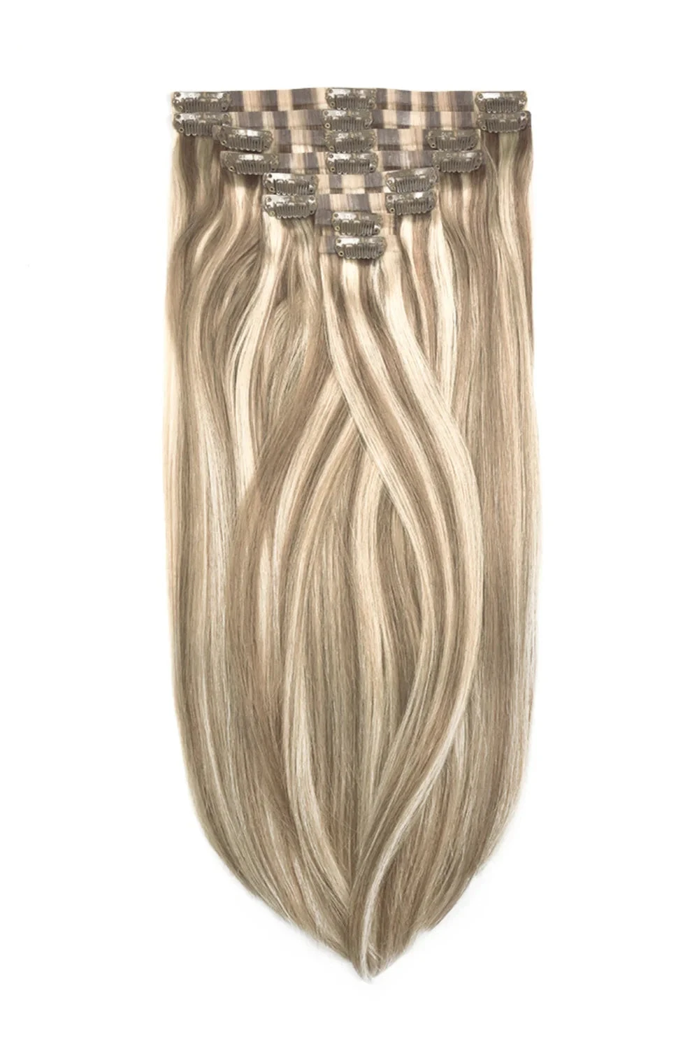 Oak Brondie Double Drawn Seamless Clip In Hair Extensions