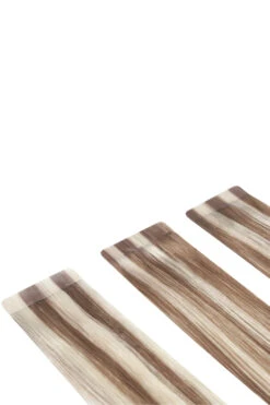 Remy Royale Double Drawn Tape Hair Extensions - Oak Brondie