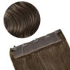Medium Ash Brown (#8) Supreme Quad Weft One Piece Clip In Hair Extensions