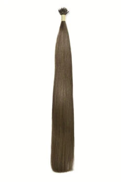 Ash Brown (#9) Nano Ring Hair Extensions