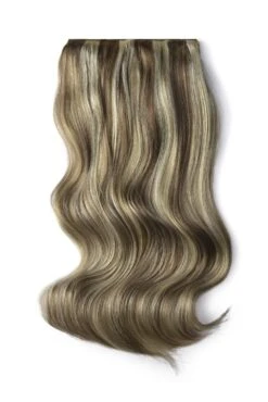 Double Wefted Full Head Remy Clip In Human Hair Extensions - Dirty Blonde (#9/613)