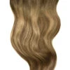 Double Wefted Full Head Clip In Hair Extensions - Soft Bronze Balayage