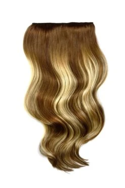 Double Wefted Full Head Chestnut Bronde Balayage Hair Extensions