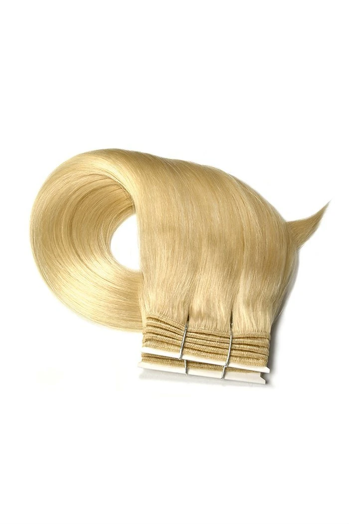 Remy Human Hair Weft/Weave Extensions - Bleach Blonde (#613) - Image 2