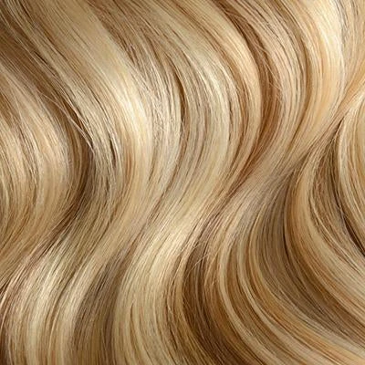 Natural Sandy Blonde (#12/16/613) Supreme Quad Weft One Piece Clip In Hair Extensions - Image 2
