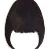 Darkest Brown Clip In Fringe (#2)