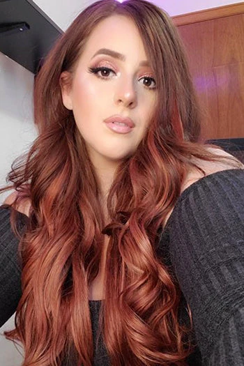 Dark Auburn/Copper Red (#33) Double Wefted Full Head Clip In Hair Extensions - Image 5