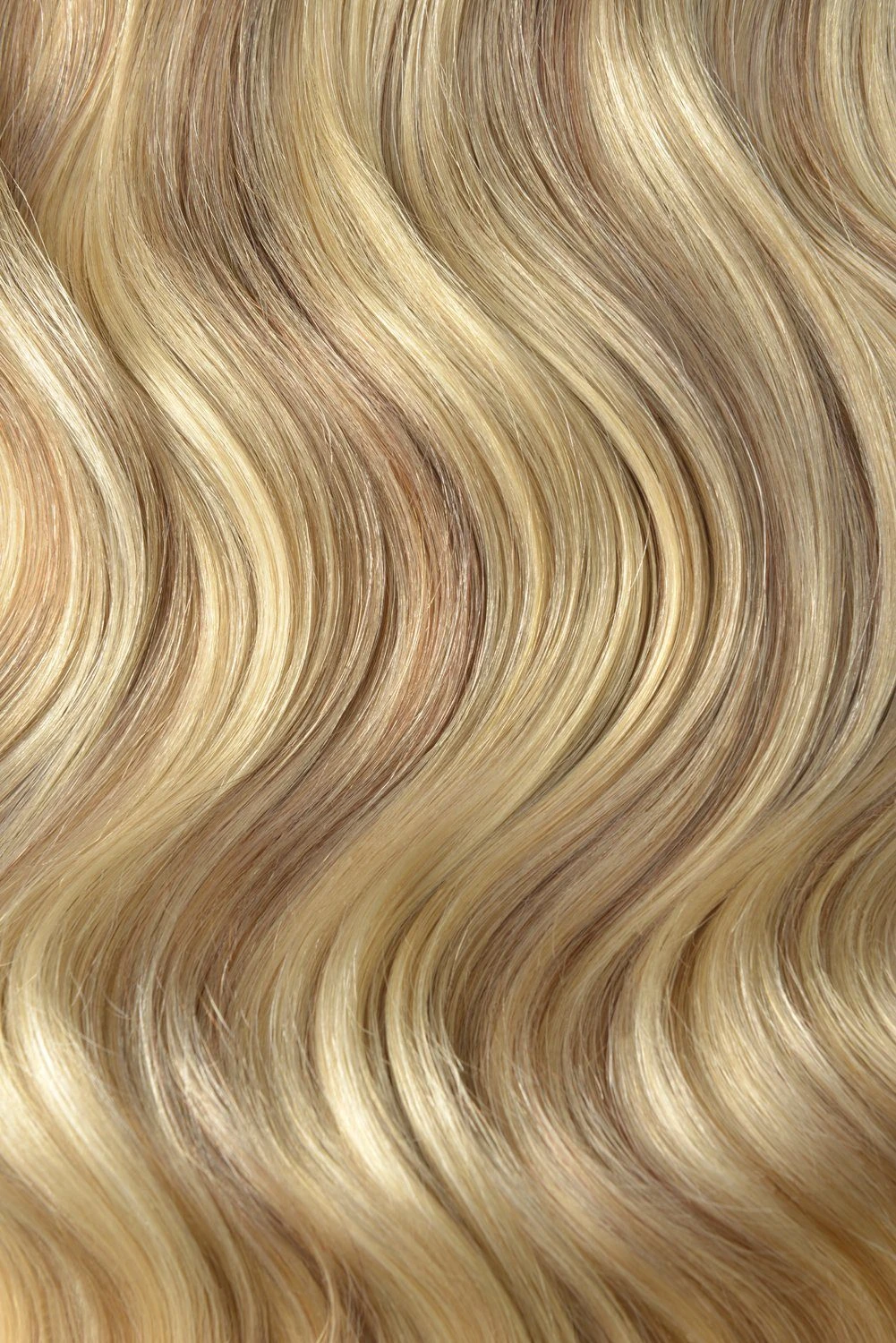 Double Wefted Full Head Remy Clip In Human Hair Extensions - Iced Cappuccino (#14/22) - Image 3