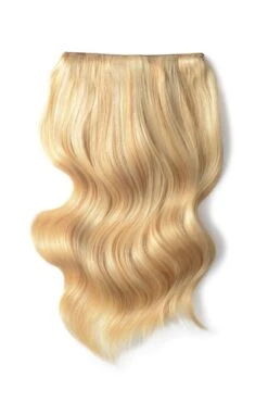 Double Wefted Full Head Remy Clip In Human Hair Extensions - Goldilocks (#16/613)