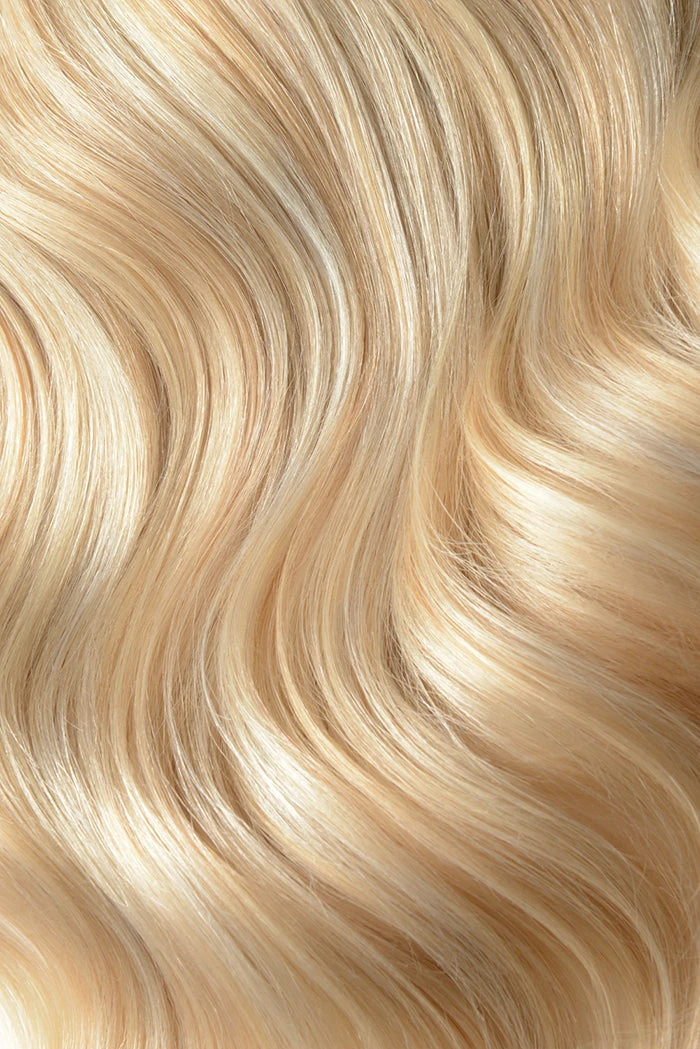 Barbie Blonde (#16/60) Quad Weft Clip In One Piece Hair Extensions - Image 2