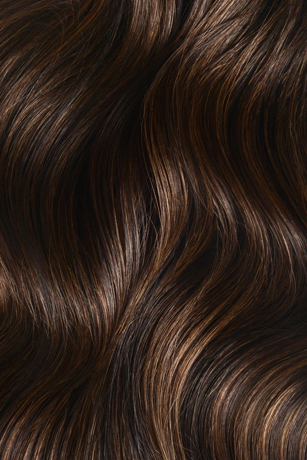 Double Wefted Full Head Remy Clip In Human Hair Extensions - Brown Mix (#2/6) - Image 3