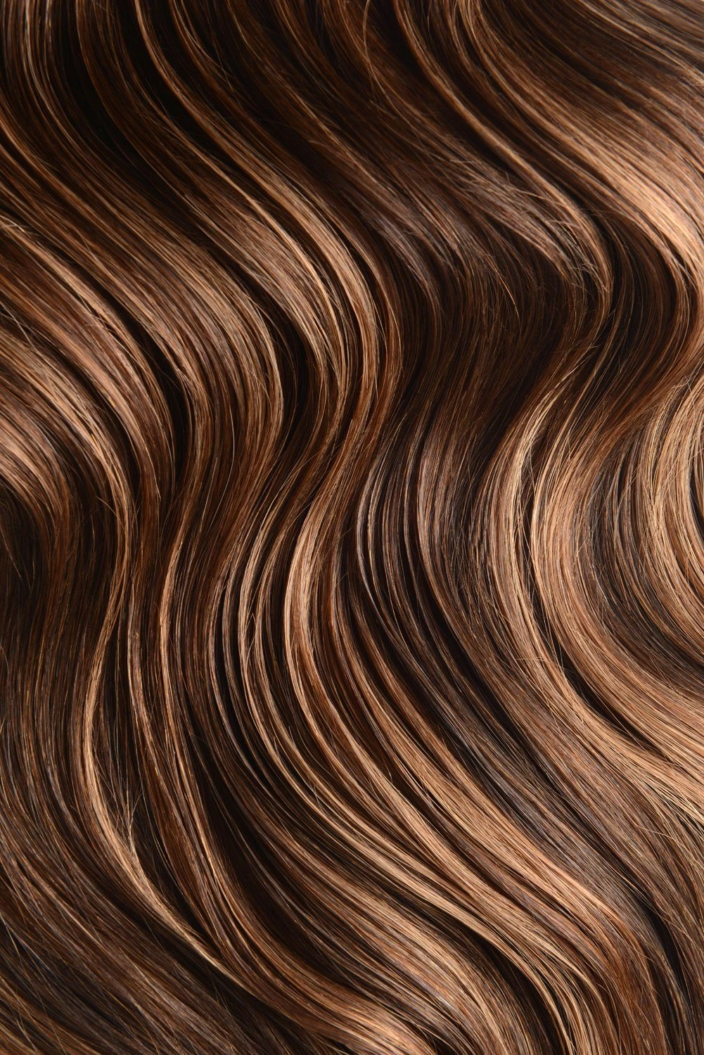 Double Wefted Full Head Remy Clip In Human Hair Extensions - Cinnamon Brownie (#4/30) - Image 3