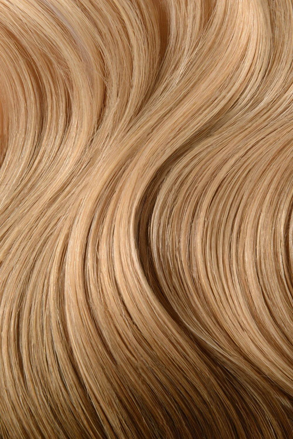 Double Wefted Full Head Remy Clip In Human Hair Extensions - Toffee Honey Ombre (#T6/27) - Image 3
