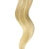 Remy Human Hair Weft/Weave Extensions - Lightest Brown/Light Ash Blonde Mix (#18/22)