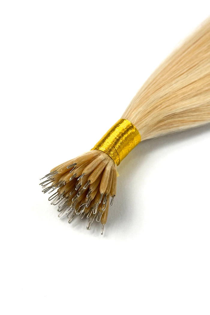 Barbie Blonde (#16/60) Nano Ring Hair Extensions - Image 2
