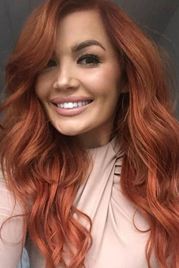 Dark Auburn/Copper Red (#33) Double Wefted Full Head Clip In Hair Extensions - Image 4