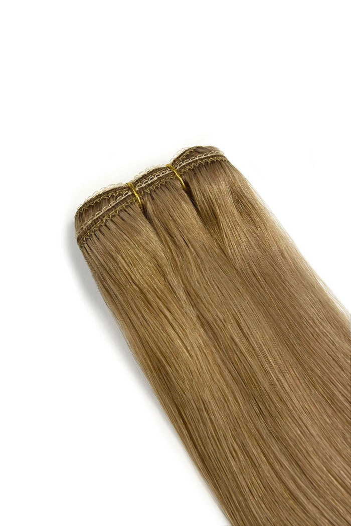 Remy Royale Double DrawnHuman Hair Weft WeaveExtensions - Lightest Brown (#18) - Image 2
