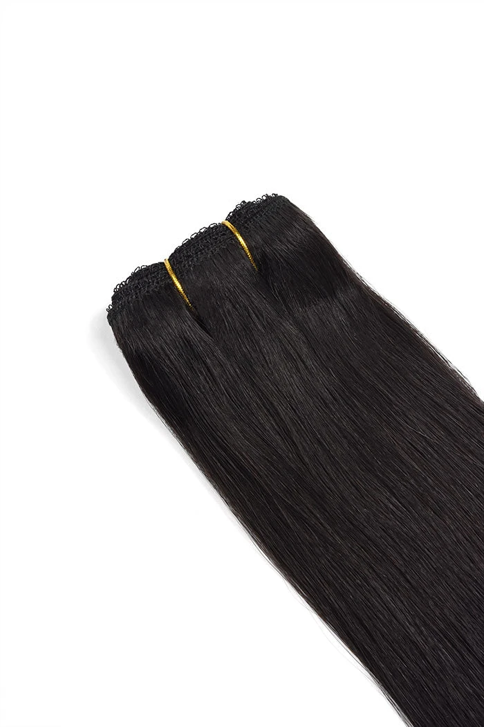 Natural/Off Black (#1B) Remy Royale Double Drawn Weave Extensions - Image 2