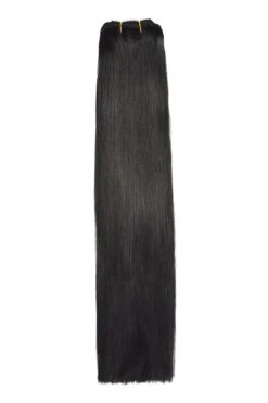 Jet Black (#1) Remy Royale Double Drawn Weave Extensions