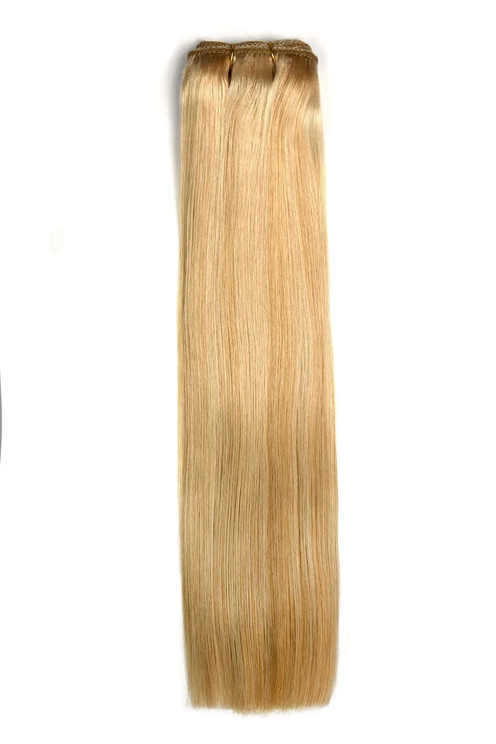 Remy Royale Double DrawnHuman Hair Weft WeaveExtensions - Barbie Blonde (#16/60)