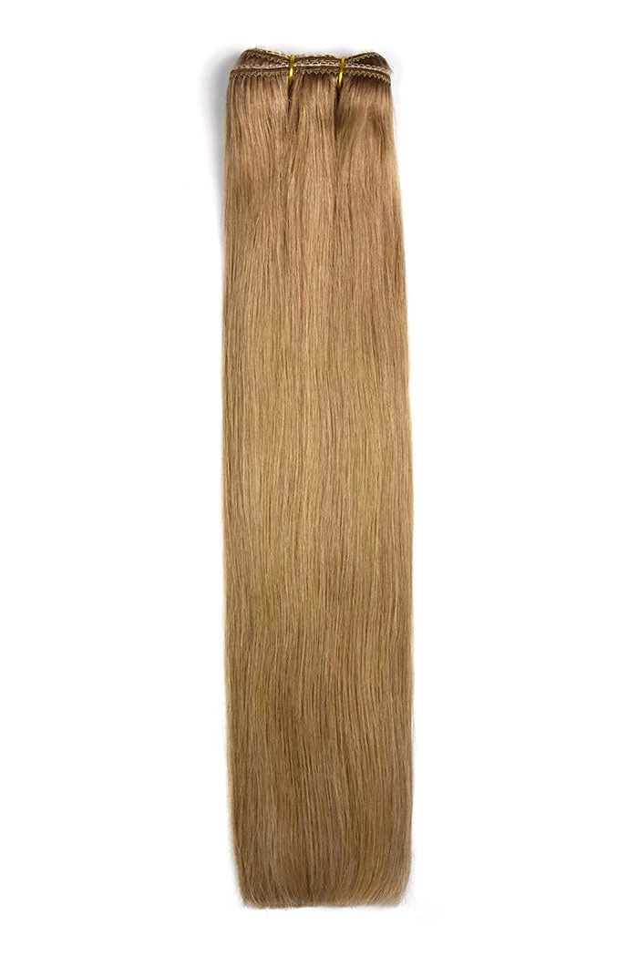 Remy Royale Double DrawnHuman Hair Weft WeaveExtensions - Lightest Brown (#18)
