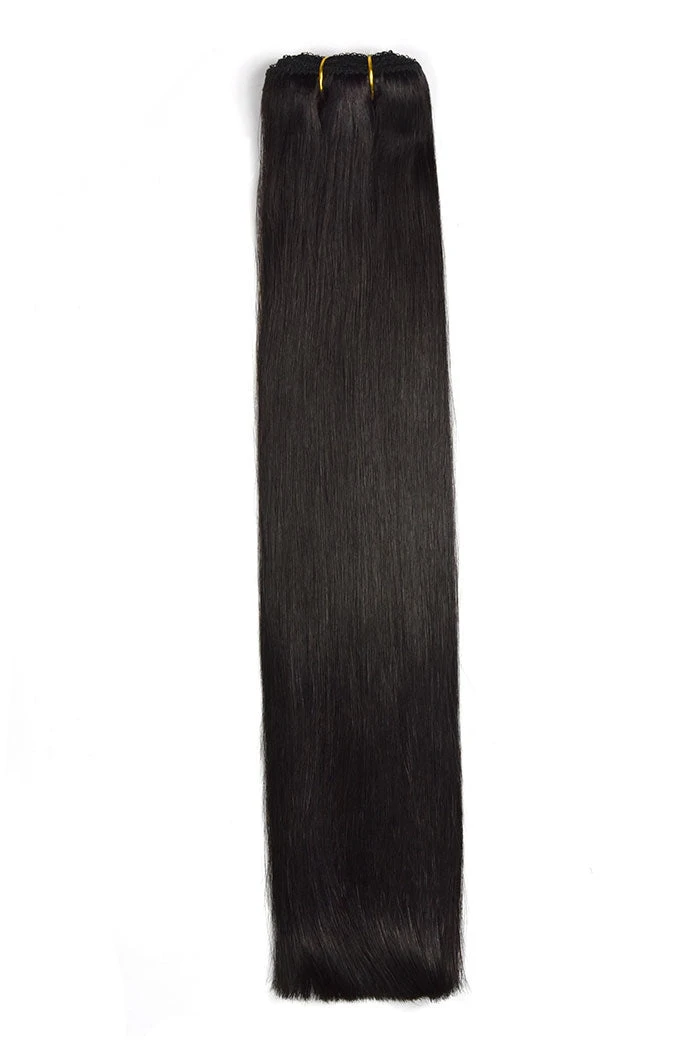 Natural/Off Black (#1B) Remy Royale Double Drawn Weave Extensions
