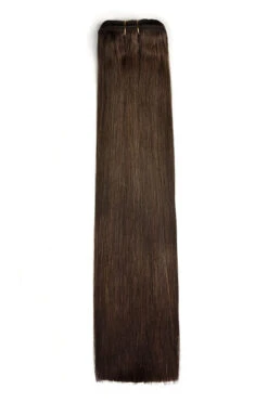 Medium/Chocolate Brown (#4) Remy Royale Double Drawn Weave Extensions