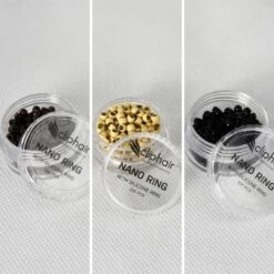 SILICONE LINED NANO RINGS/BEADS -200 Pack