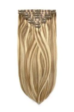 Biscuit Blondey (#18/613) Double Drawn Seamless Clip In Hair Extensions