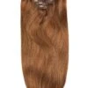Light Auburn (#30) Double Drawn Seamless Clip In Hair Extensions