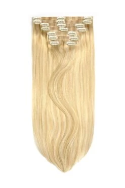 Barbie Blonde (#16/60) Double Drawn Seamless Clip In Hair Extensions