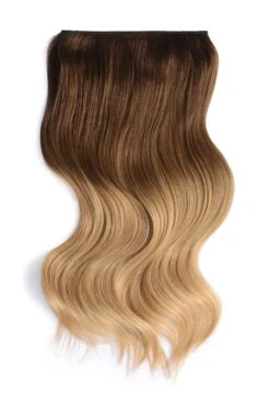 Full Head Remy Clip In Human Hair Extensions - Toffee Honey Ombre (#T6/27)