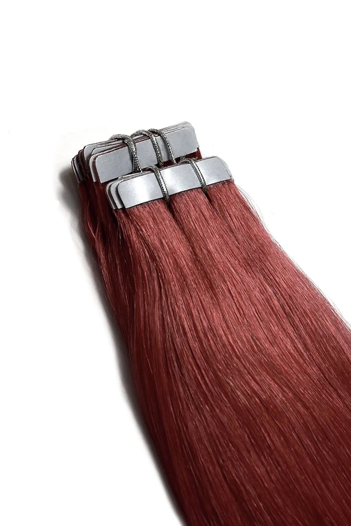 Deep Red Tape In Hair Extensions - Image 3