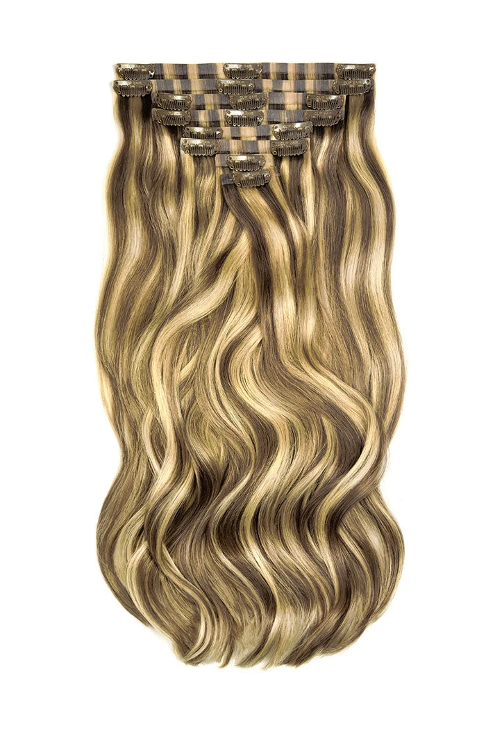 Hazelnut Brondie (#6/27) Double Drawn Seamless Clip In Hair Extensions - Image 2