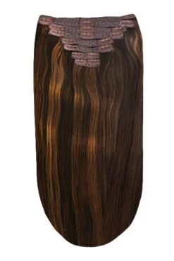 Espresso Melt (#2/4/6) Full Head Clip In Hair Extensions