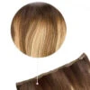 Chestnut Honey Balayage One Piece Clip In Hair Extensions (Top-Up)