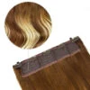 Chestnut Bronde Balayage Supreme Quad Weft One Piece Clip In Hair Extensions