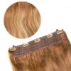 Cinnamon Swirl Balayage Supreme Quad Weft One Piece Clip In Hair Extensions
