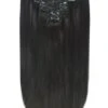 Natural/Off Black (#1B) Full Head Remy Clip In Human Hair Extensions