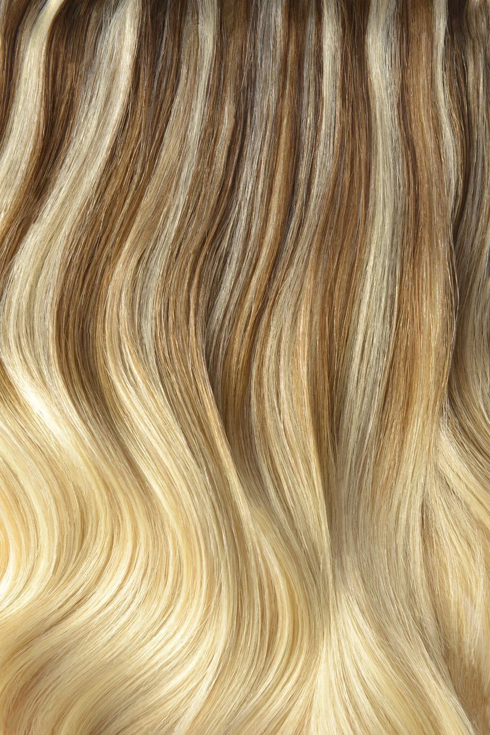 Double Wefted Full Head Remy Clip In Ombre Human Hair Extensions - (#TP6/613) - Image 3
