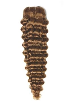 Light Auburn (#30) Curly Clip In Hair Extensions