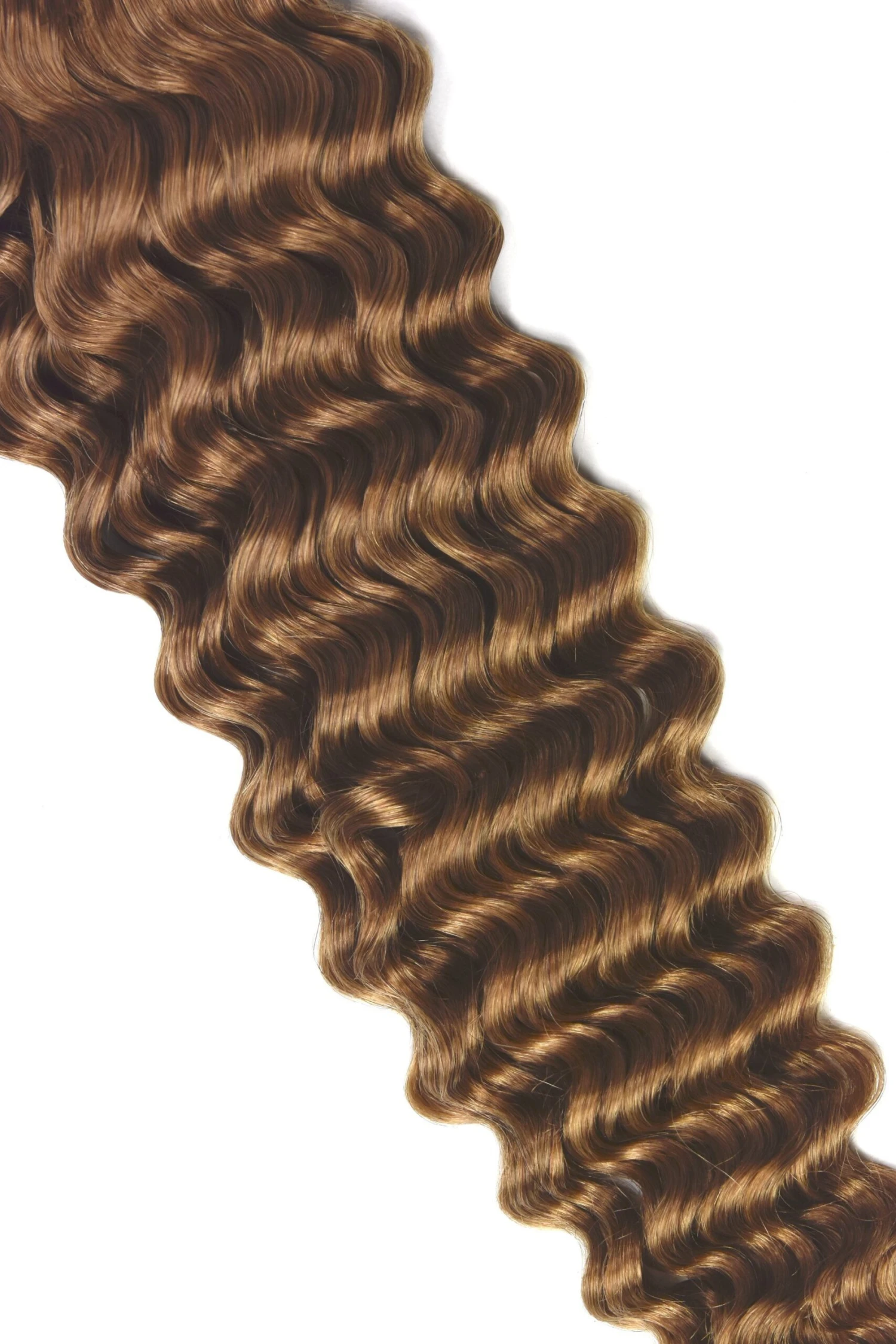 Light Auburn (#30) Curly Clip In Hair Extensions - Image 3