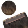 Espresso Melt Balayage Supreme Quad Weft One Piece Clip In Hair Extensions
