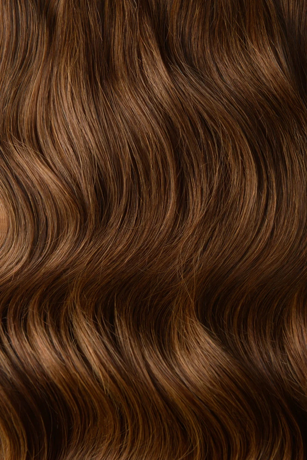 Light Brown (#6) Remy Royale Flat Weft Hair Extensions - Image 4